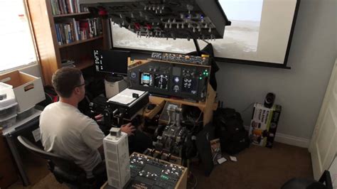 Fsx P3d 737 Homemade Flight Sim Cockpit V2 Arrival Part 2 Youtube
