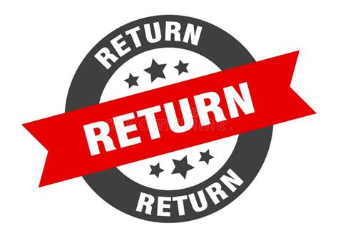 tax return sign tax return circular band label tax return sticker