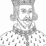 Coloring King Pages Martel Charles Henry Ii sketch template