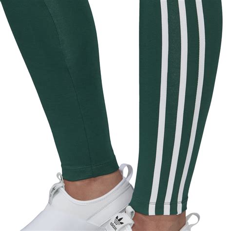 adidas originals  stripes leggings collegiate green