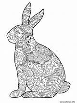 Lapin Coloriage Paques Adulte Pasen Zentangle Volwassenen Moeilijk Konijn Printen Mandala Rabbit Sheets Oud Radbag Pâques Paashaas Afdrukken Coloriages Animaux sketch template