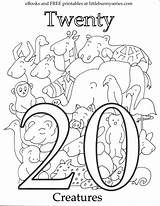 Coloring Number Pages Pdf Bunny Series Little Book Getcolorings Revealing sketch template
