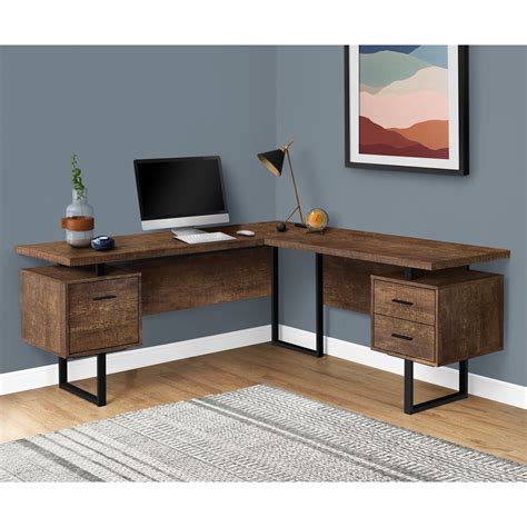 Monarch Specialties Home Office Right Left Facing L Shape Computer Desk