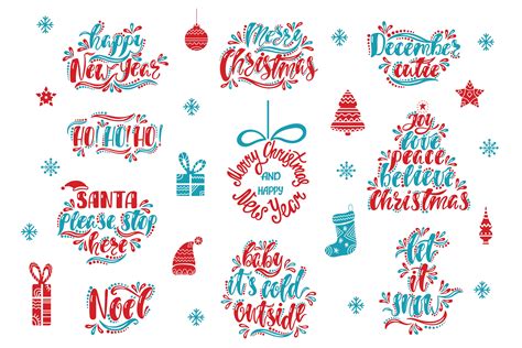 christmas svg bundle holiday vector clipart cutting files