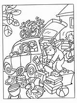 Vakantie Kleurplaten Kleurplaat Zomer Bagage Veel Op Coloring Heel Nl Family Cars Inpakken Camping Een Voor Pages Gaan Vacances sketch template