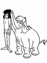 Mowgli Colorear Infantiles sketch template