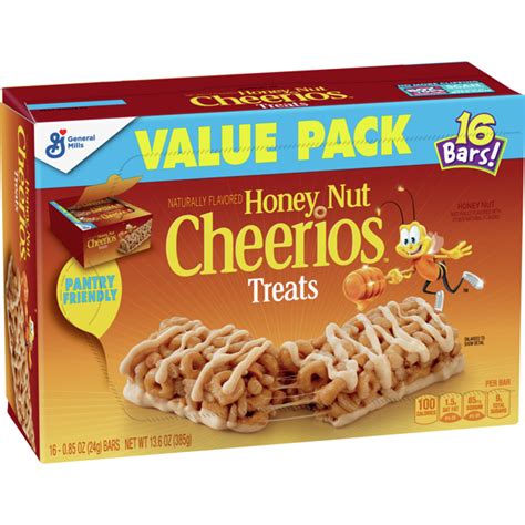 Honey Nut Cheerios Cereal Treat Bars 16 Ct