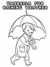 Paraplu Regenschirm Regenjas Regenmantel Ausmalbild Ausmalbilder Raining Ingrahamrobotics sketch template