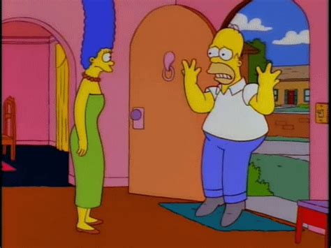 nervous homer simpson find and share on giphy