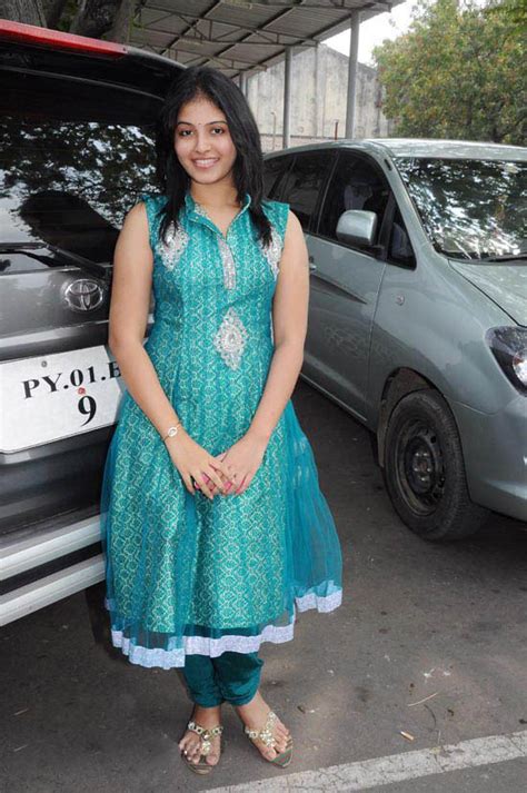 south actress anjali latest cute stills in blue dress