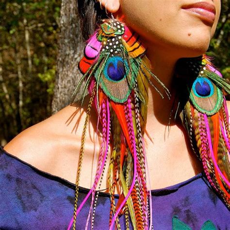 living color — feather pixie hippie style jewelry boho
