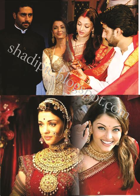 Aishwarya Rai Wedding Saree Shadi Pictures