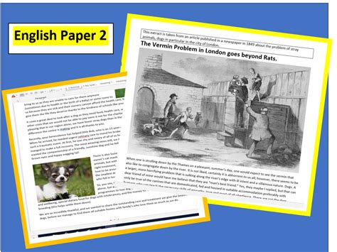 english paper  texts gcse teaching resources