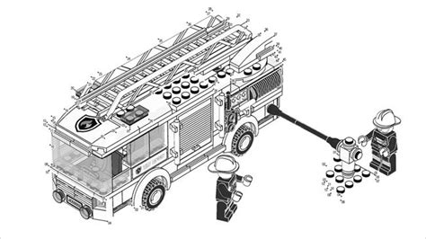 lego city fire truck coloring page lego fire truck colouring pages