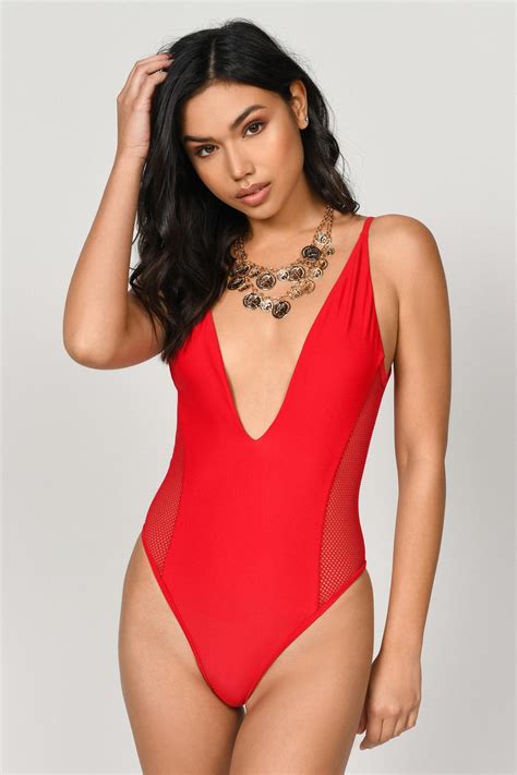 tobi bikinis womens deep  red  piece swimsuit red theipodteacher