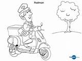 Coloring Pages Mailman Postman Colouring Occupation Pat Kids Clipart Occupations Library Printables Activities Print Getdrawings Drawing Getcolorings Coloringhome Popular Printable sketch template