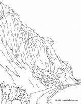 Coloring Cliff Rugen Cliffs sketch template