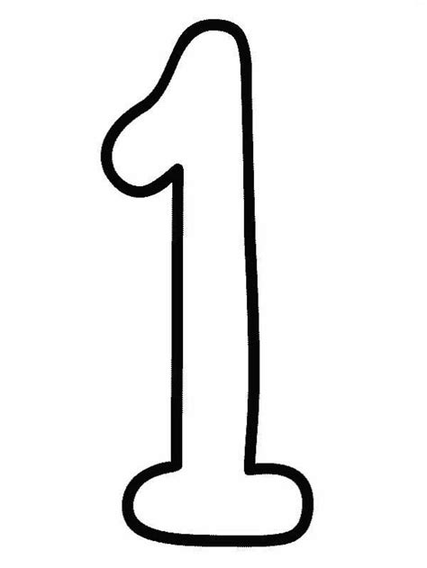 number  picture coloring page netart
