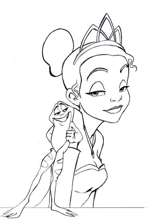 frog teasing princess tiana  princess   frog coloring pages