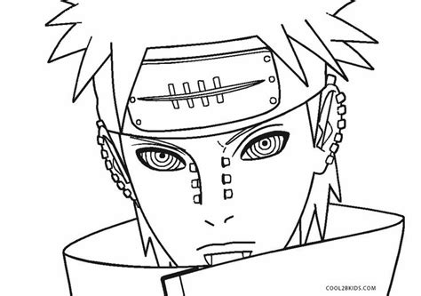 naruto pain coloring pages