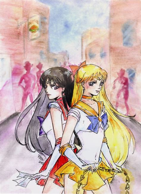 Two Senshi By Rei Helen On Deviantart Rei Sailor Anime