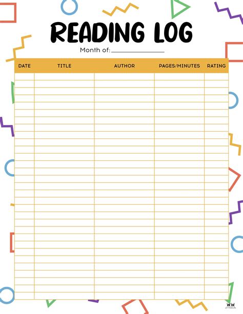 reading logs   printables printabulls