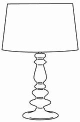 Lamp Table Coloring Pages Stamps Digital Lamps Colouring Part Printables sketch template