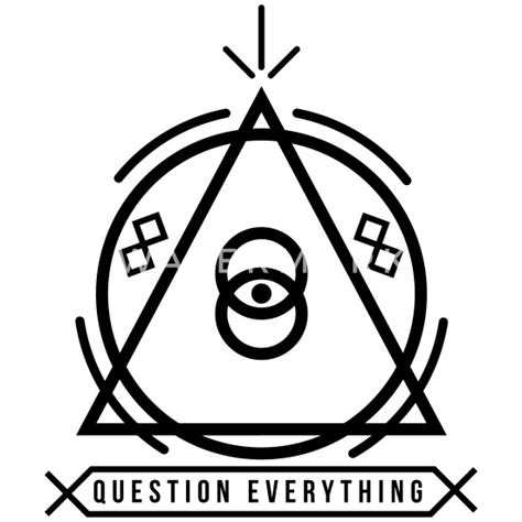 Question Everything Illuminati Emblem Men S Hoodie Spreadshirt