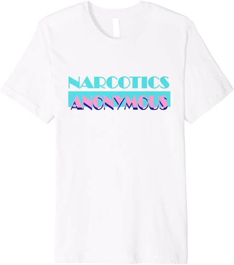 amazoncom narcotics anonymous shirts retro  recovery aa na premium