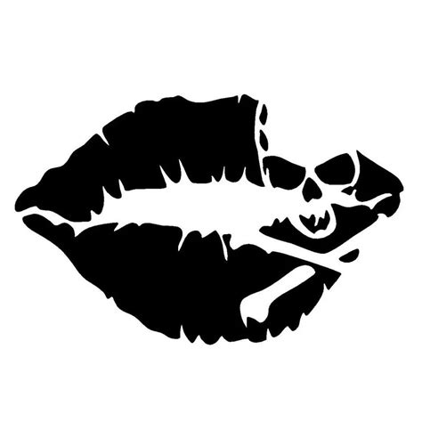 cm skull lips car sticker decal car styling accessories funny