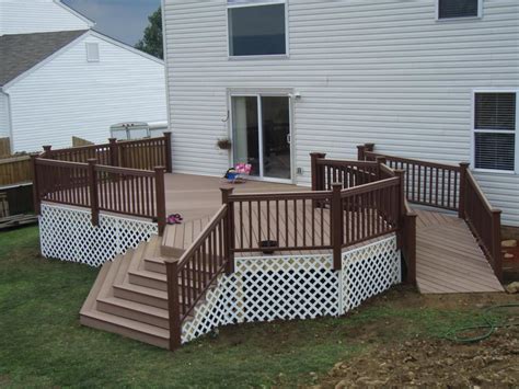 pin  alecia marshall  deck ideas ramp design mobile home porch accessible house