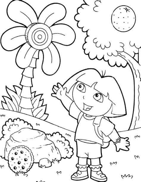 print  dora coloring pages  learn