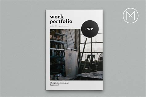 work portfolio brochure templates creative market