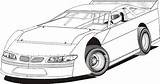 Car Sprint Late Model Dirt Coloring Pages Clipart Cars Models Race Drawing Racing Kids Sketches Clip Drawings Speedway Super Color sketch template