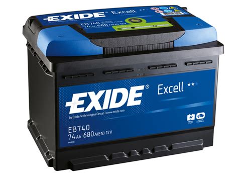 exide excell eb autobatterie ah   xx mm