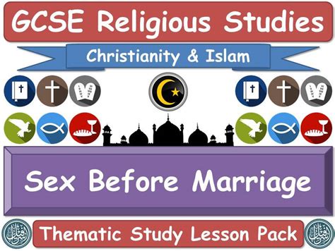 sex before marriage islam and christianity gcse lesson pack muslim