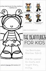 Beatitudes Sermon Youth Attitudes Toddler Preschool Testament Beattitudes Curriculum Koriathome sketch template