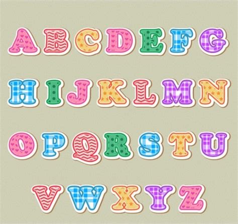 alphabet letters  psd vector eps