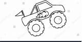 Monster Truck Coloring Kids sketch template