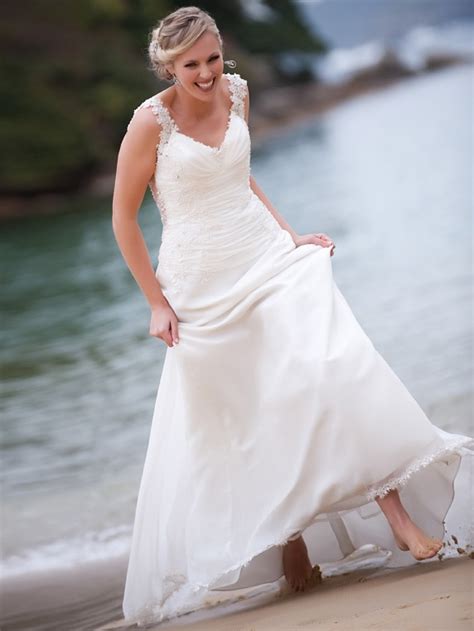 Picture Of Beautiful And Relaxed Beach Wedding Dresses