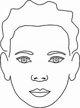 Face Template Coloring Painting Pages Templates Drawing Printable Blank Kids Boy Colouring Boys Clipart Human Outline Faces Paint Color Makeup sketch template