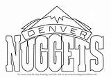 Nuggets Denver Logo Draw Drawing Nba Step sketch template