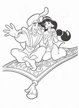 Aladdin Jasmine Passeando Colorear Desenho Tudodesenhos sketch template