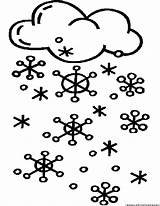 Snow Snowing sketch template