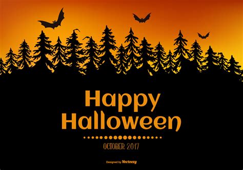 spooky happy halloween illustration   vector art stock