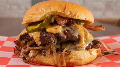 the fonz bacon double cheeseburger recipe from the meat up grill