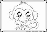 Pages Monk Coloring Color Getcolorings Monkey sketch template