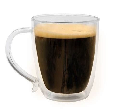 Primula Double Wall Borocilicate 16 Ounce Glass Coffee Mug By Primula