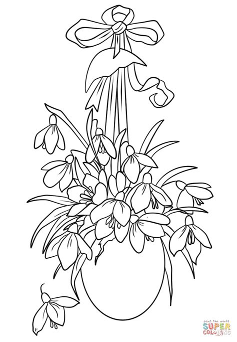easter flowers coloring page  printable coloring pages