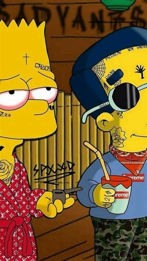 Free Download Supreme Bart Simpson Wallpapers Top Supreme